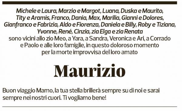 Annuncio funebre Maurizio Grassi