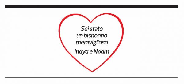 Annuncio funebre Fausto Boffi