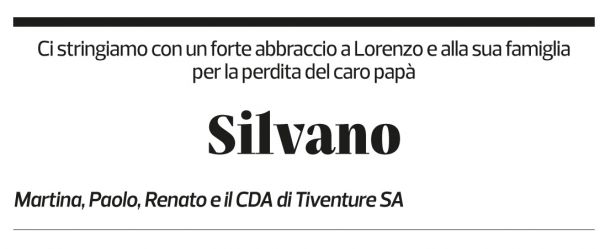 Annuncio funebre Silvano Leoni