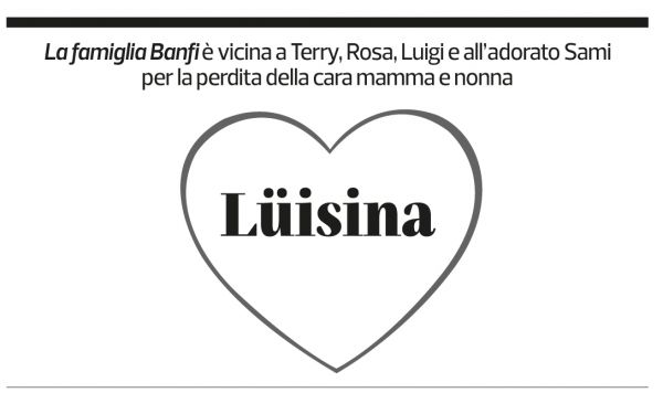 Annuncio funebre Luigia Canepa