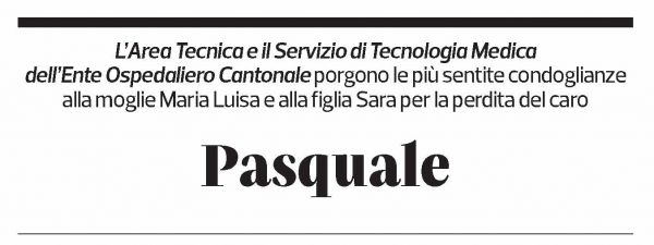 Annuncio funebre Pasquale De Crescenzo