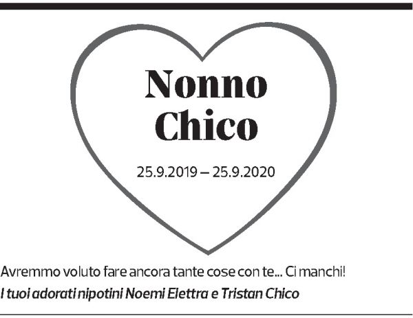 Annuncio funebre Enrico Frigerio
