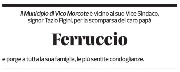 Annuncio funebre Ferruccio Figini