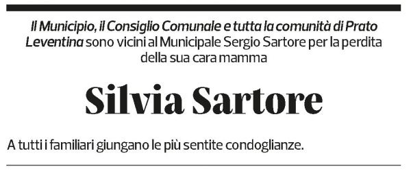 Annuncio funebre Silvia Sartore