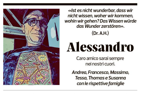 Annuncio funebre Alessandro 