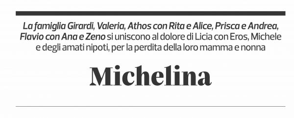 Annuncio funebre Michelina Di Maria