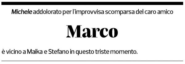 Annuncio funebre Marco Andreoni