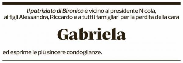 Annuncio funebre Gabriela Versi