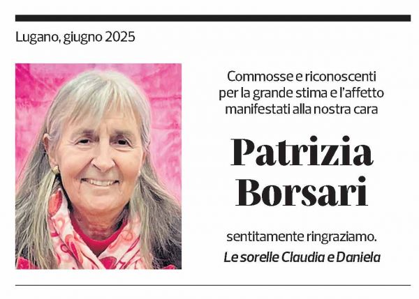 Annuncio funebre Patrizia Borsari