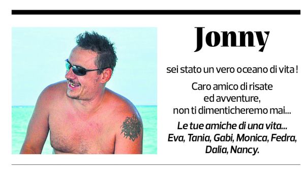 Annuncio funebre Jonny Calì