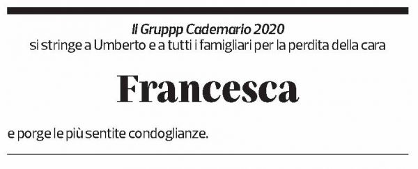 Annuncio funebre Francesca Monti