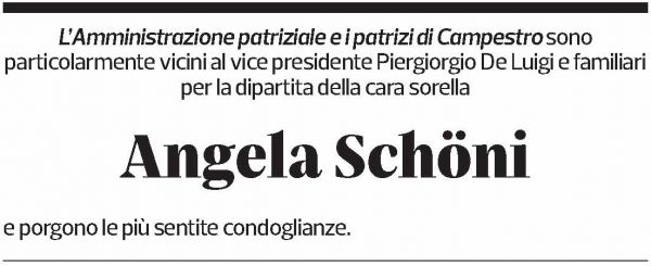 Annuncio funebre Angela Schöni