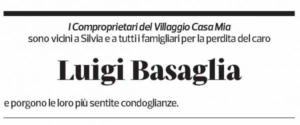 Annuncio funebre Luigi Basaglia