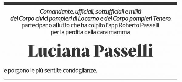 Annuncio funebre Luciana Passelli