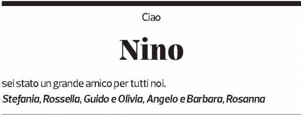 Annuncio funebre Nino Tarchini