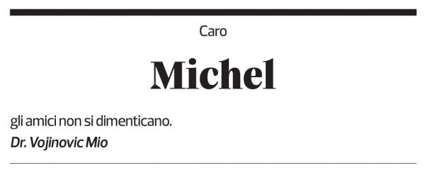 Annuncio funebre Michel Terrier