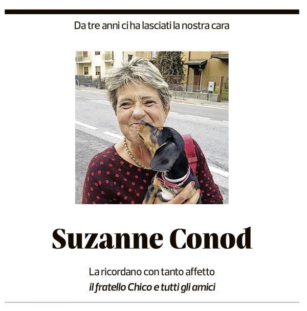Annuncio funebre Suzanne Conod