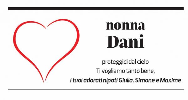 Annuncio funebre Daniela Campana