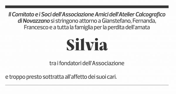 Annuncio funebre Silvia 