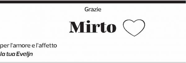 Annuncio funebre Mirto Imperiali