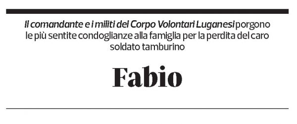 Annuncio funebre Fabio Piazza