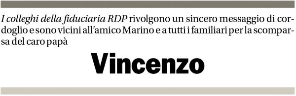 Annuncio funebre Vincenzo Di Pietro