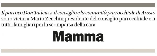 Annuncio funebre Mamma 