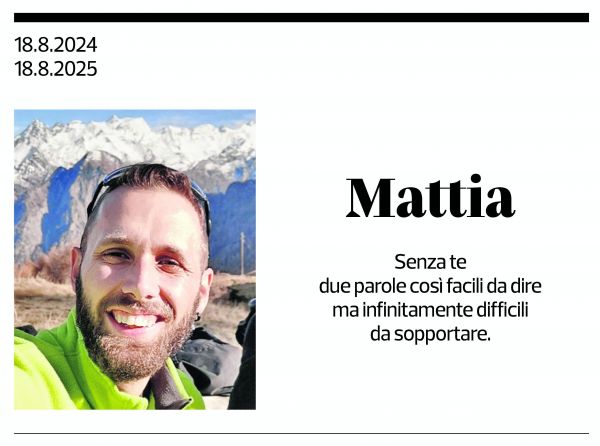 Annuncio funebre Mattia 