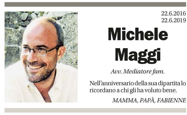 Annuncio funebre Michele Maggi