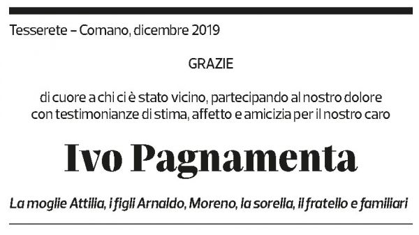 Annuncio funebre Ivo Pagnamenta
