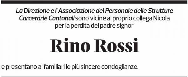Annuncio funebre Rino Rossi