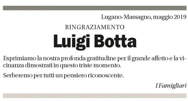Annuncio funebre Luigi Botta