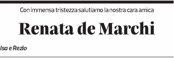 Annuncio funebre Renata De Marchi-anex