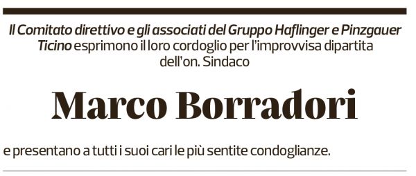 Annuncio funebre Marco Borradori