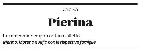 Annuncio funebre Pierina Grassi