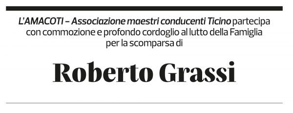 Annuncio funebre Roberto Grassi