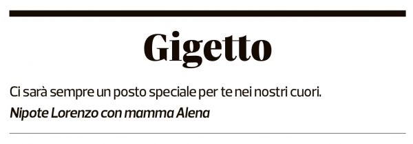 Annuncio funebre Luigi Nespoli