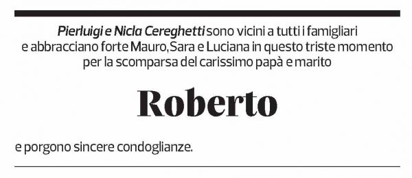 Annuncio funebre Roberto Meroni