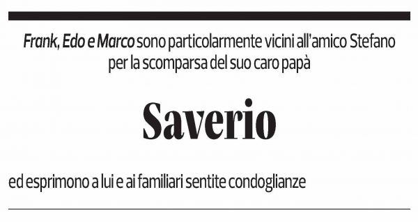 Annuncio funebre Saverio Esposito