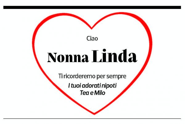 Annuncio funebre Linda Ferretti