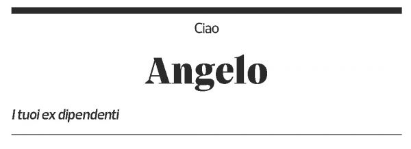 Annuncio funebre Angelo Notari