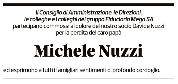 Annuncio funebre Michele Nuzzi