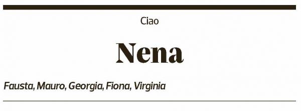 Annuncio funebre Nena Picco