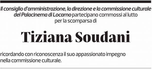 Annuncio funebre Tiziana Soudani