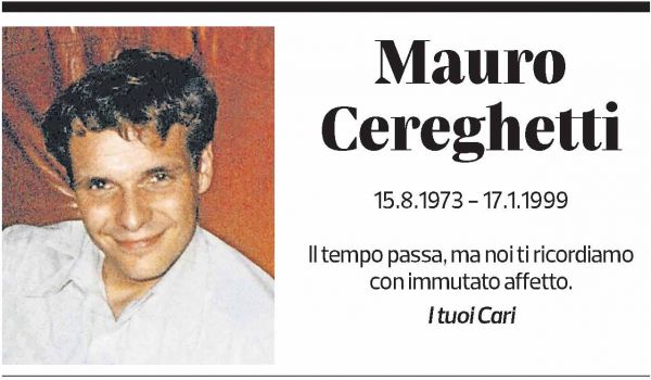 Annuncio funebre Mauro Cereghetti