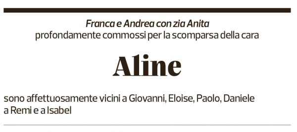 Annuncio funebre Aline Ghezzi Schweri