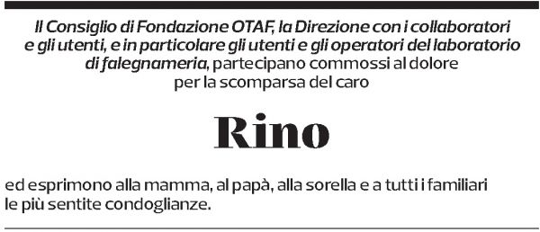 Annuncio funebre Rino Izzo