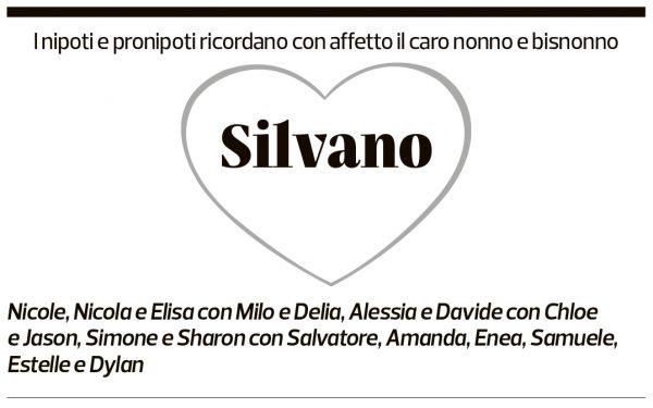 Annuncio funebre Silvano Jelmoni