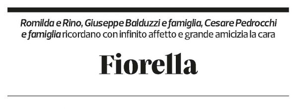 Annuncio funebre Fiorella Borsari
