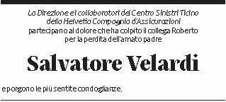 Annuncio funebre Salvatore Velardi